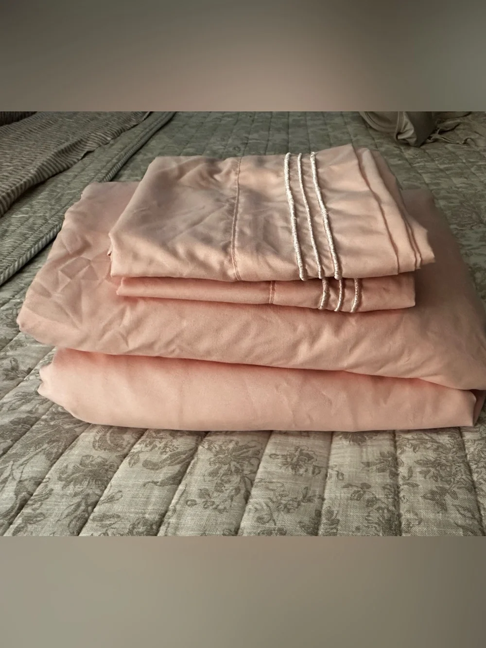 Soft Pink Sheet Set - Neutral Home Bedding